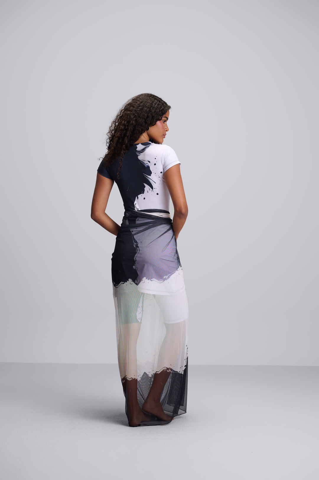 Moon Short sleeve tankini