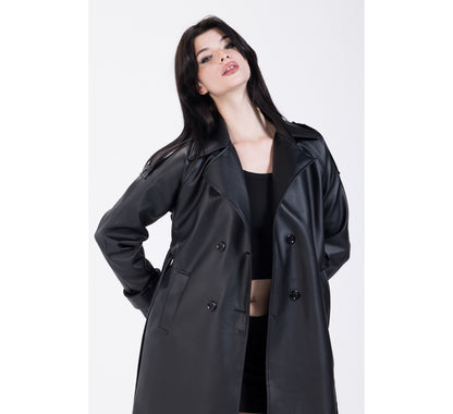 Diva Furry Leather Coat