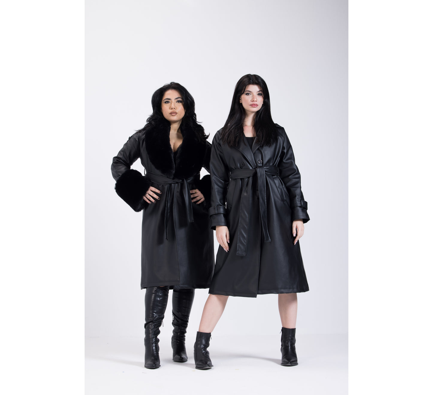 Diva Furry Leather Coat