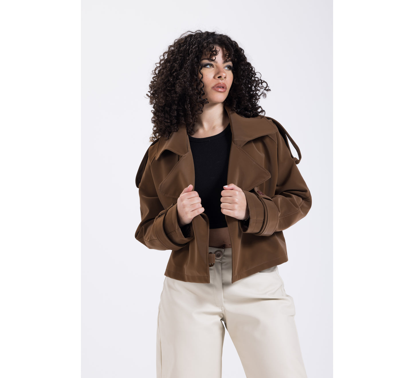 chocolate leather jacket