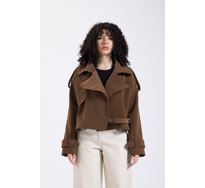 chocolate leather jacket