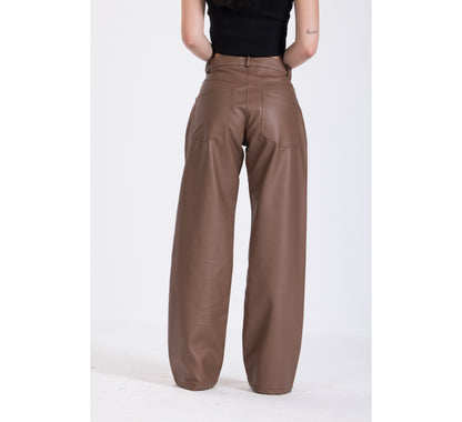 Mocha Leather Pants
