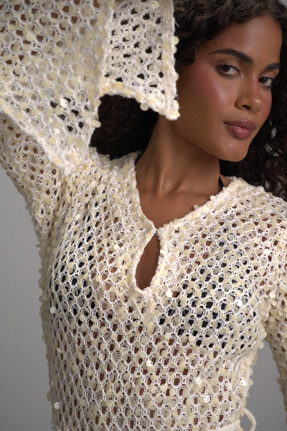 Oyster glow dress