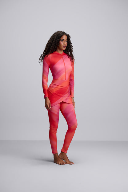 Peach Heat Burkini