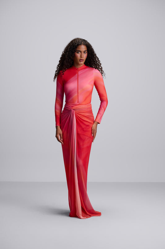 Peach Heat Burkini