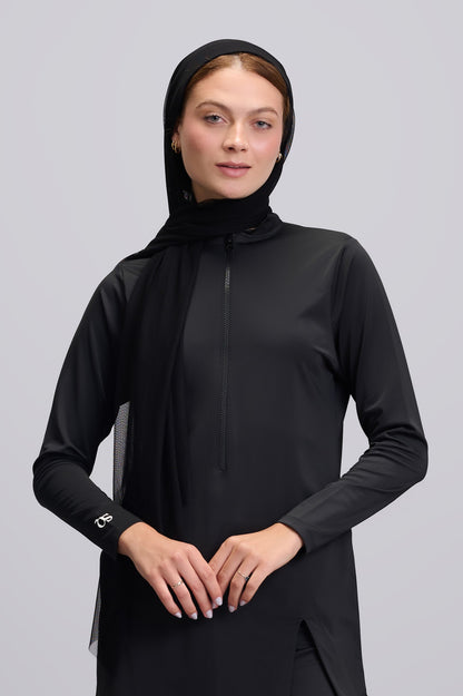Black Instant hijab