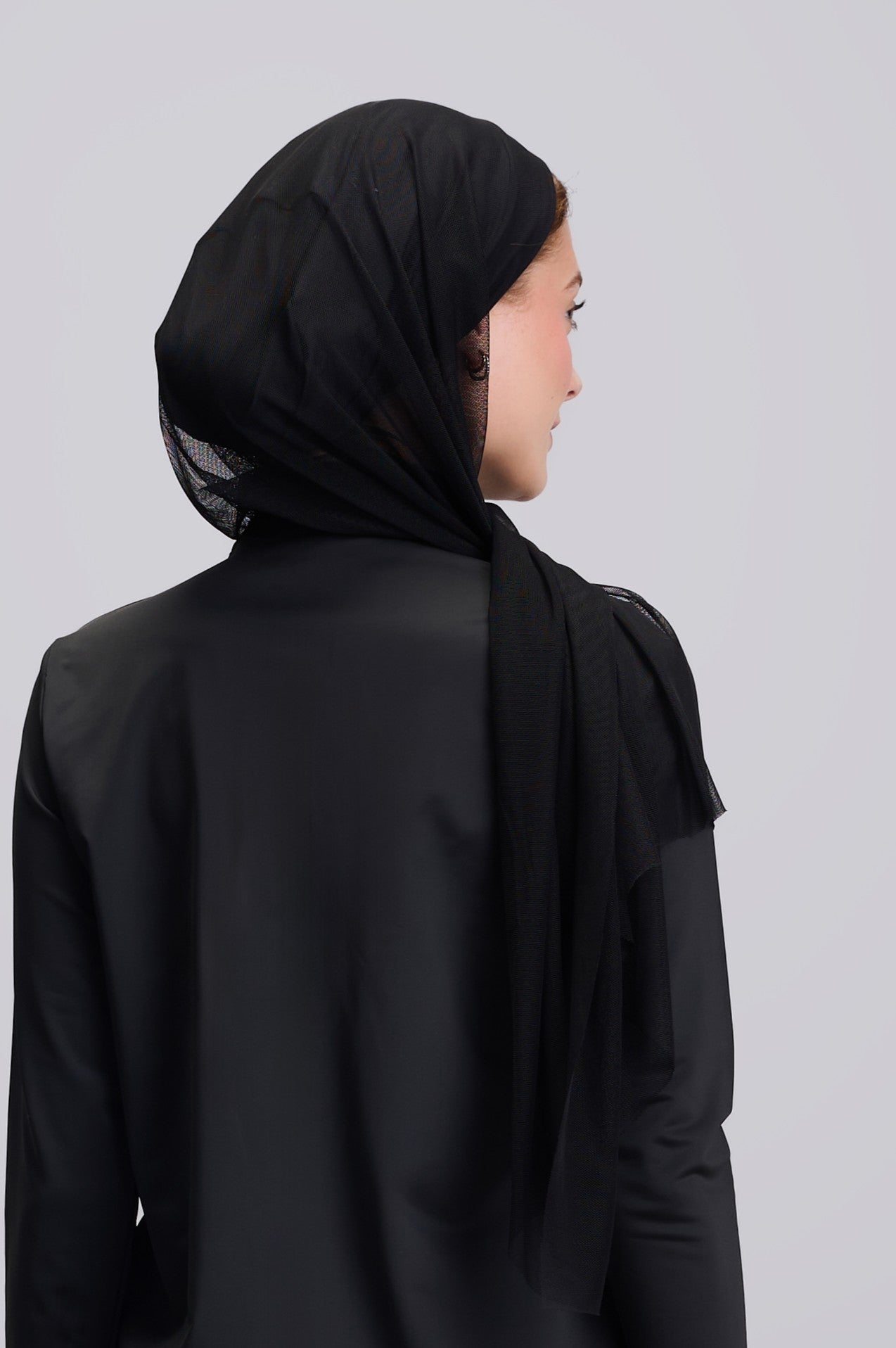 Black Instant hijab