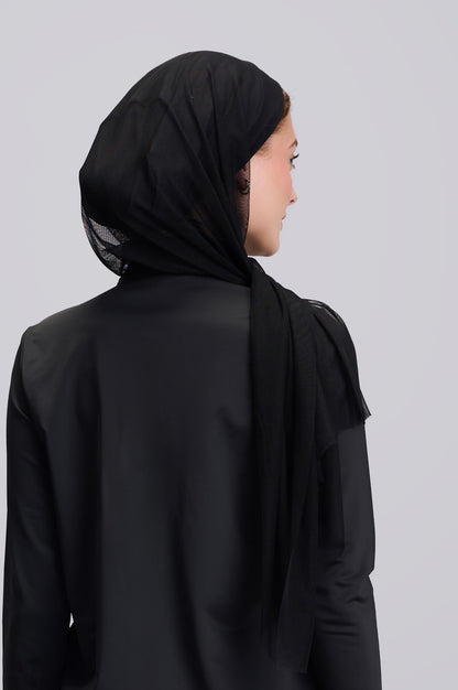 Black Instant hijab