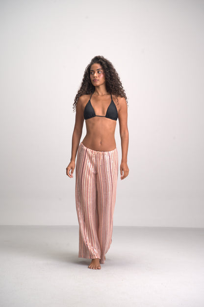 Coral bling pants